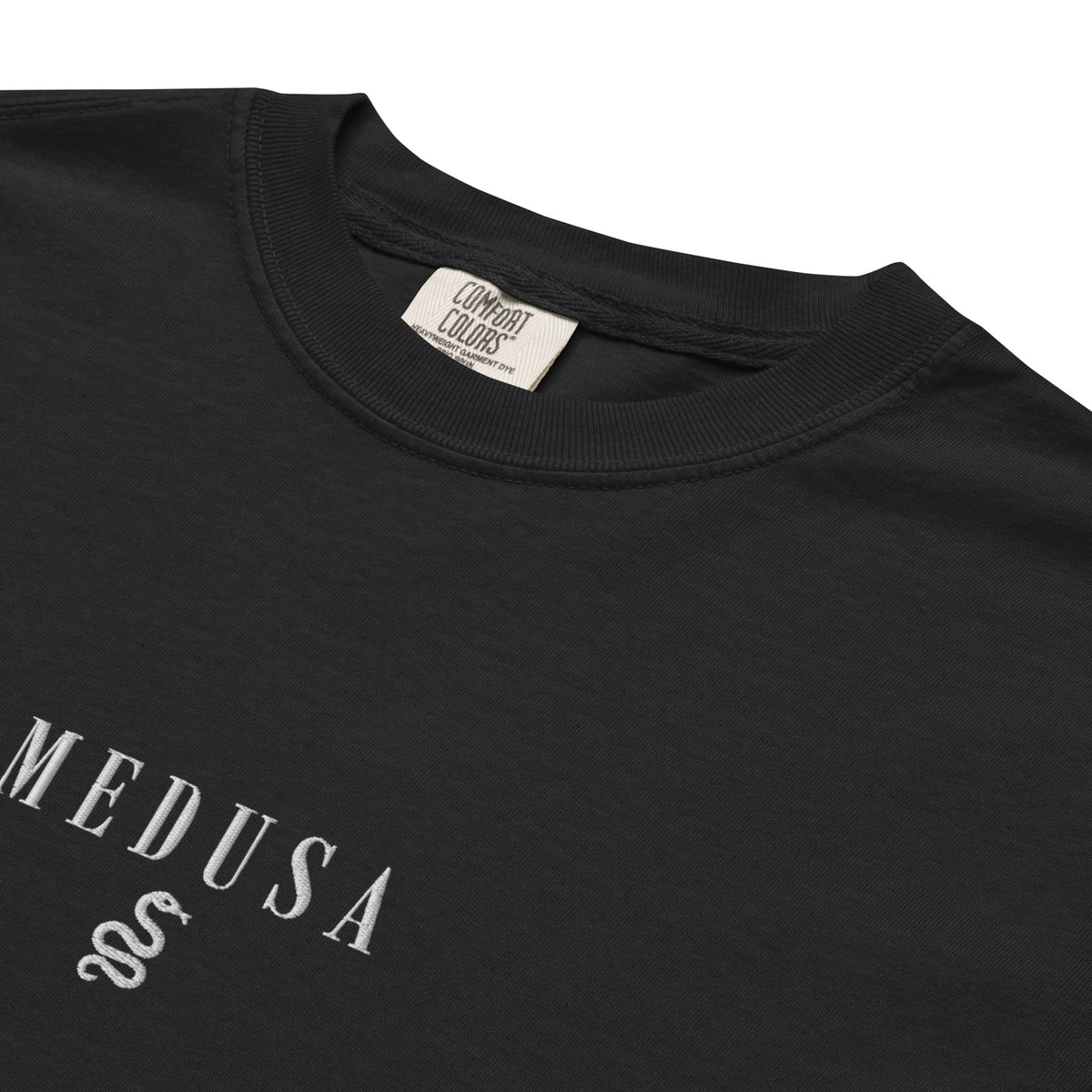 Medusa Embroidered Heavyweight Shirt with Art Back