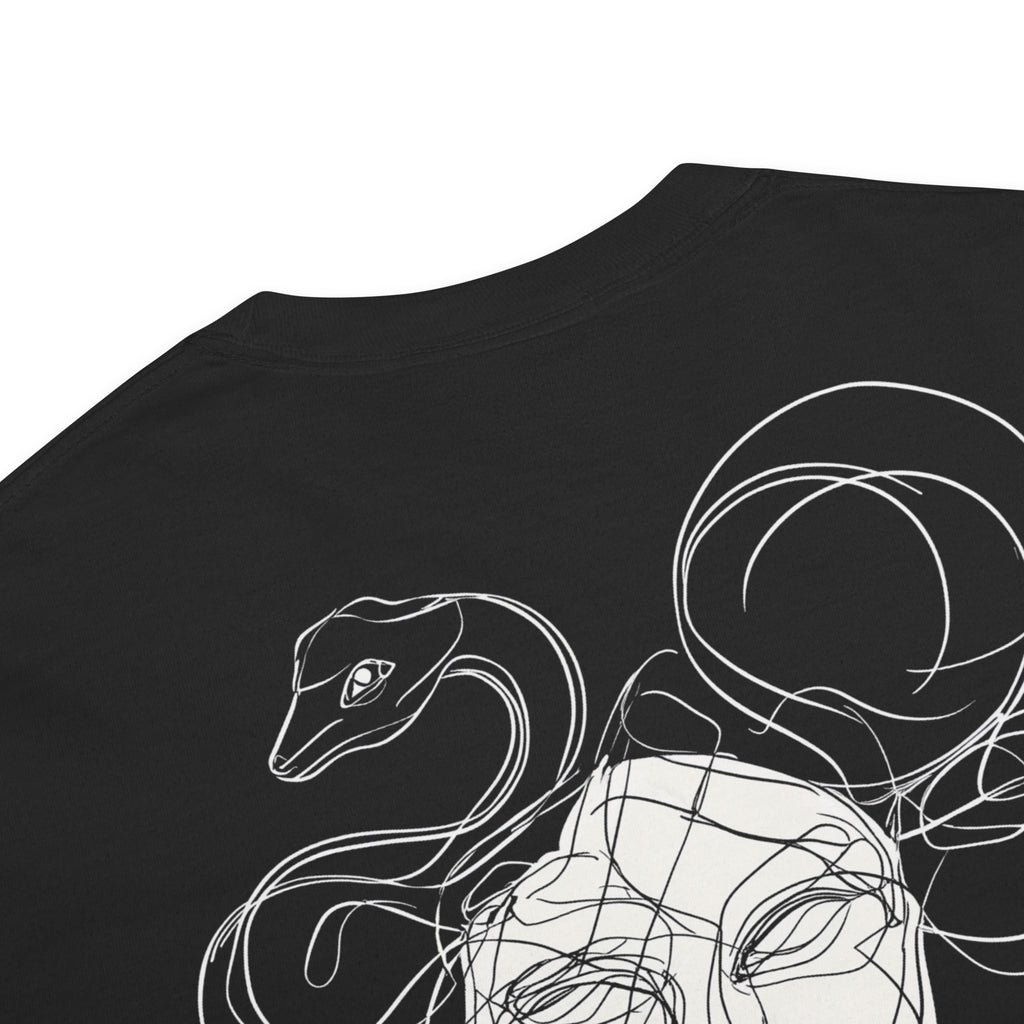 Medusa Embroidered Heavyweight Shirt with Art Back